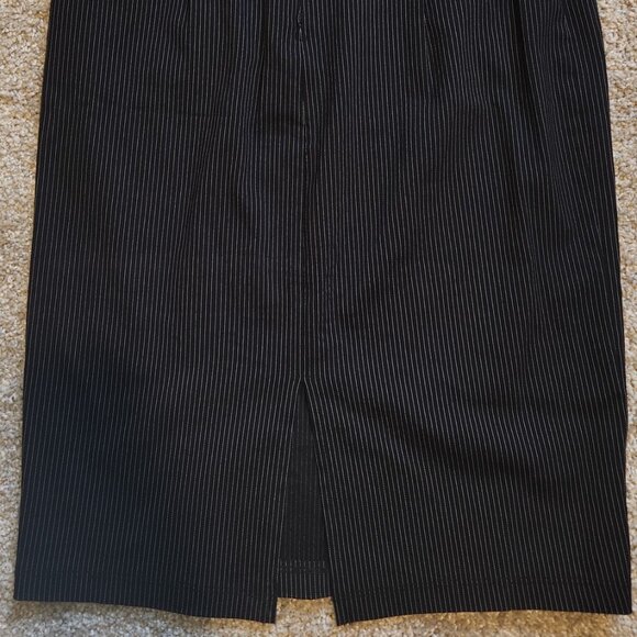 Fashion Gold Women's Medium 1950's style Pinstrip Skirt - Picture 3 of 4